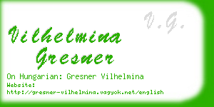 vilhelmina gresner business card